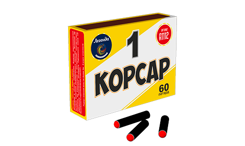  Петарды Корсар 1 в пленке  в Владикавказе